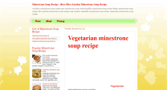 Desktop Screenshot of minestronesouprecipe.korocook.com