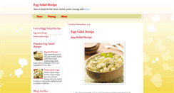 Desktop Screenshot of eggsaladrecipe.korocook.com