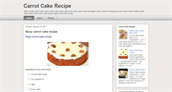 Desktop Screenshot of carrotcakerecipe.korocook.com