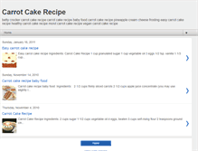 Tablet Screenshot of carrotcakerecipe.korocook.com